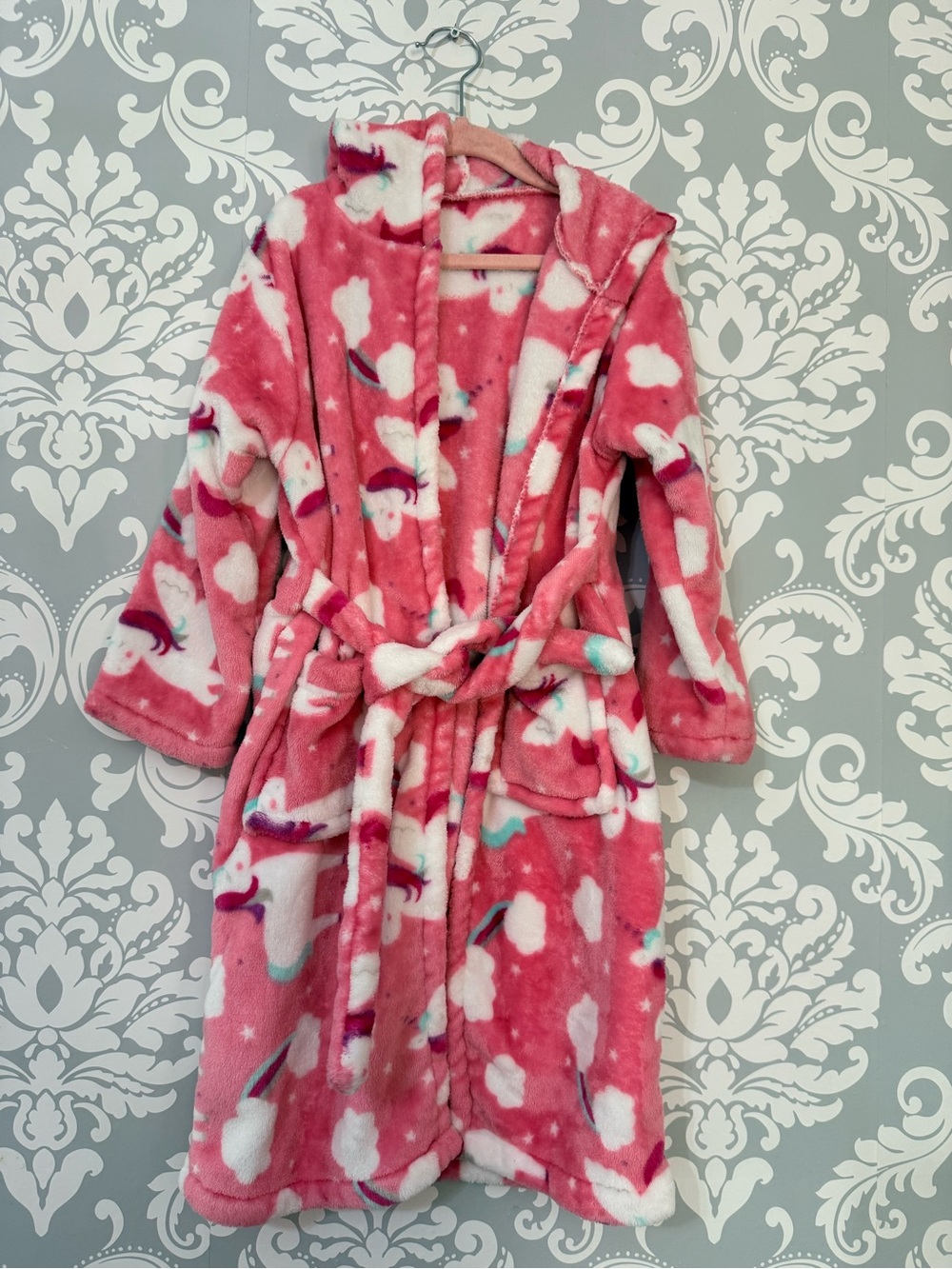 💫4/$25 • Girls' Pink Unicorn Fleece Robe